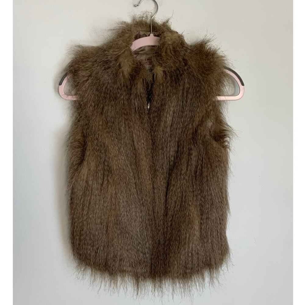 Johnnie B Faux Fur Vest size 11-12